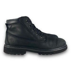 Timberland Nellie Chukka Boots 58325 Leather Lace Up Black Women 7.5M